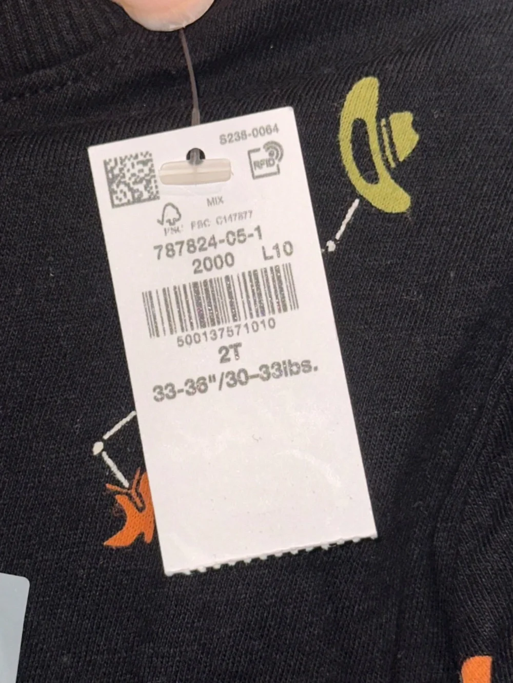Old Navy Halloween Skeleton Cowboys Long Sleeve Tee Shirt Western NEW Sz 2T